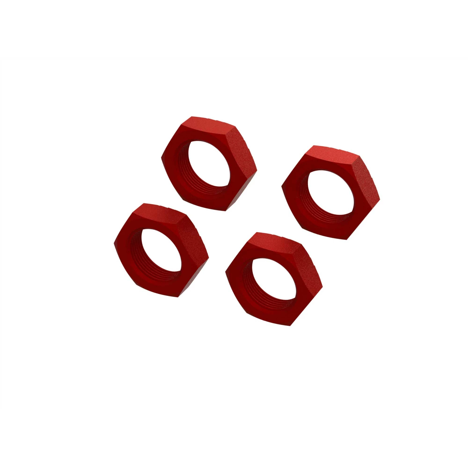 ARRMA Aluminum Wheel Nut 24mm, Red (4) for Parts 3 ARRMA Aluminum Wheel Nut 24mm, Red (4) for Parts