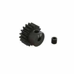 ARRMA 18T 0.8Mod 1/8" Bore CNC Steel Pinion Gear for Parts