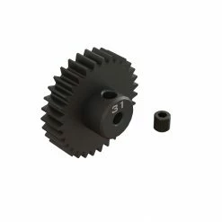ARRMA 31T 0.8Mod 1/8" Bore CNC Steel Pinion Gear for Parts