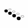 ARRMA Front Hub Nut Includes O-Rings, Aluminum, Black (4) for Parts