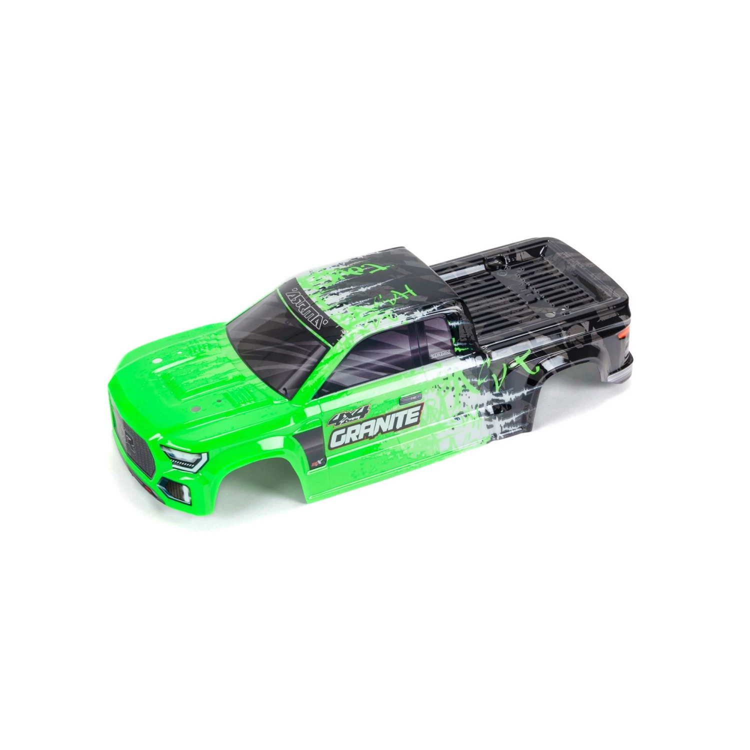 ARRMA 1/10 Painted Body, Green: GRANITE 4X4 BLX for Bodies 3 ARRMA 1/10 Painted Body, Green: GRANITE 4X4 BLX for Bodies