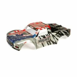 ARRMA 1/7 Painted Body, Silver/Red: MOJAVE 6S BLX for Bodies