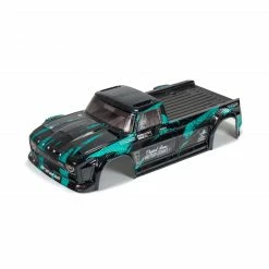 ARRMA 1/8 Finished Body, Black/Teal: INFRACTION for Bodies