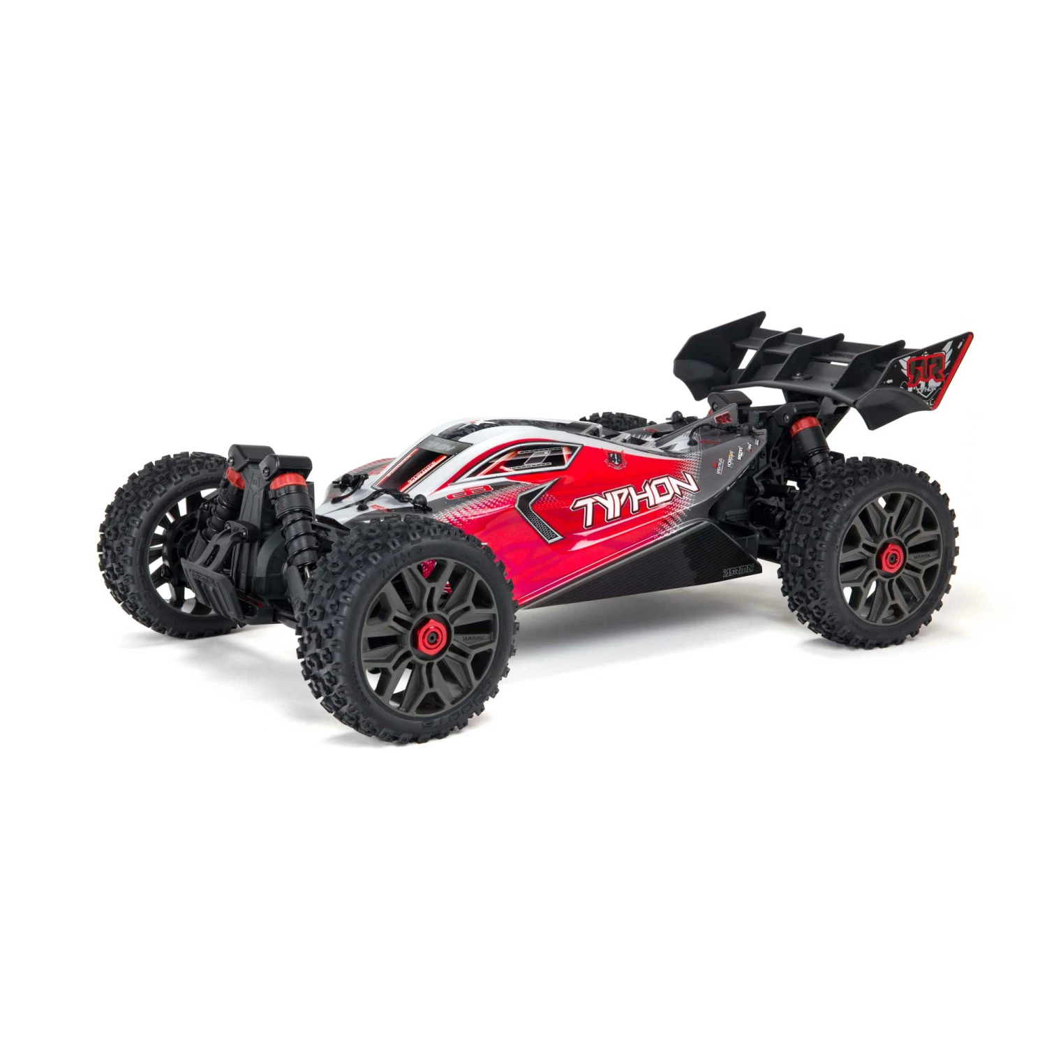 ARRMA 1/8 TYPHON 4WD V3 3S BLX Brushless Buggy RTR, Red - SCRATCH & DENT for Ready-To-Run 3 ARRMA 1/8 TYPHON 4WD V3 3S BLX Brushless Buggy RTR, Red - SCRATCH & DENT for Ready-To-Run