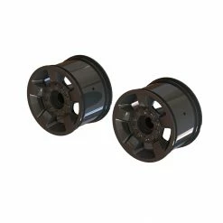 ARRMA 1/10 MT Front/Rear 2.8 Wheels, 14mm Hex, Black Chrome (2) for Tires & Wheels