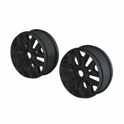 ARRMA 1/8 Front/Rear Buggy 3.3 Wheel, 17mm Hex, Black (2) for Tires & Wheels