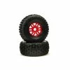 ARRMA 1/8 dBoots Fortress Front/Rear 2.4/3.3 Pre-Mounted Tires, 17mm Hex, Red (2) for Tires & Wheels -ARRMA store online ARA550065 A0 89MU87J2