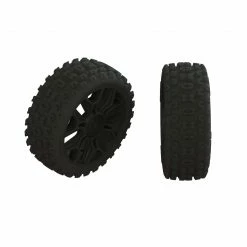 ARRMA Dboots '2HO' Tire Set Glued Gun Metal (2) for Tires & Wheels