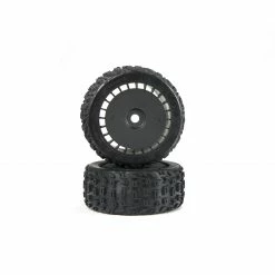 ARRMA dBoots Katar T Belted 6S Tire Set Glued (Blk) (2) for Tires & Wheels