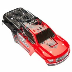 ARRMA Painted Body with Decal Trim, Red: GRANITE 4x4 MEGA for Bodies