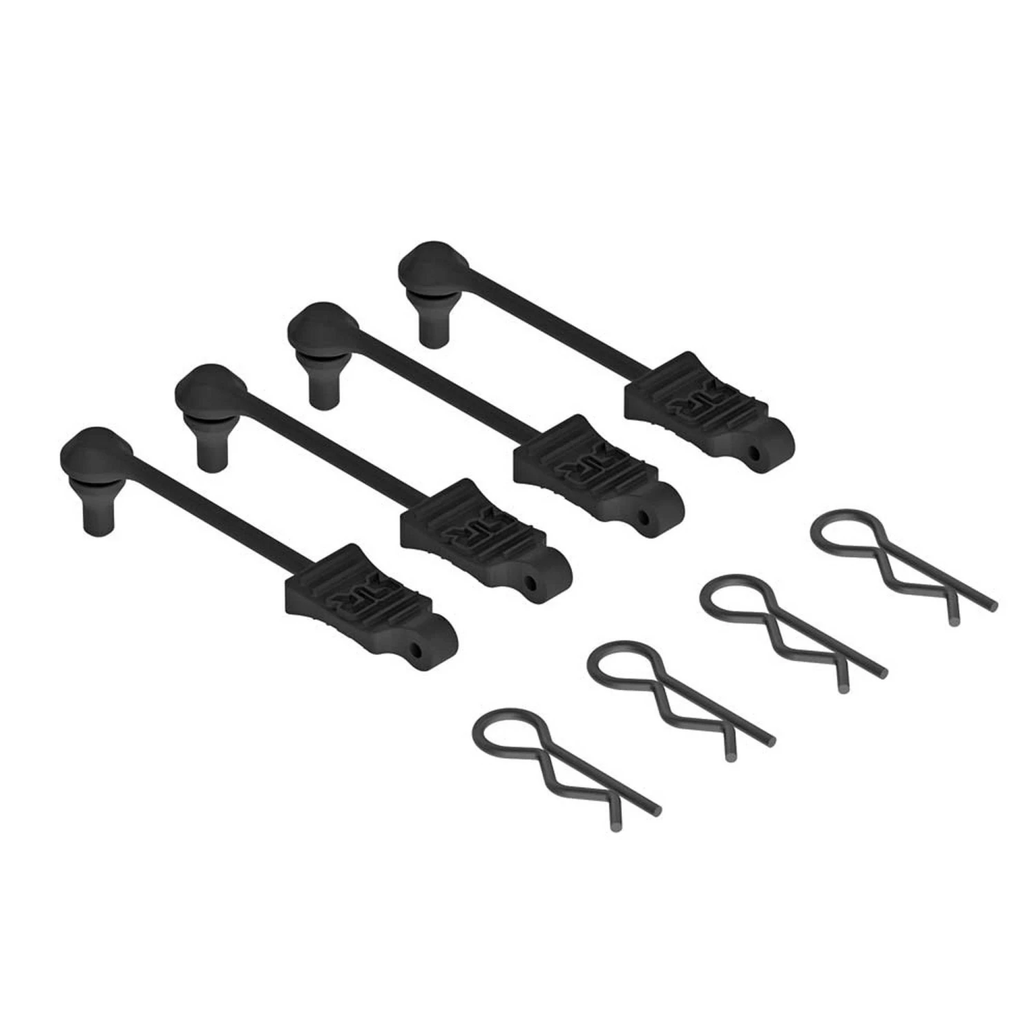 ARRMA Body Clip Retainer 1/10 Scale Black (4) for Parts 3 ARRMA Body Clip Retainer 1/10 Scale Black (4) for Parts
