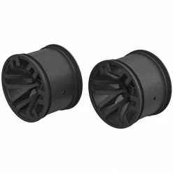 ARRMA 1/10 Monster Truck Front/Rear 2.8 Wheels, 14mm Hex, Black (2) for Tires & Wheels
